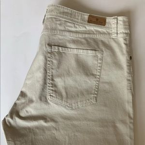 Massimo Dutti Mens Khaki Chino Pants Casual Fit 40